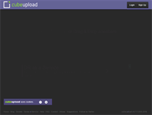 Tablet Screenshot of cubeupload.com
